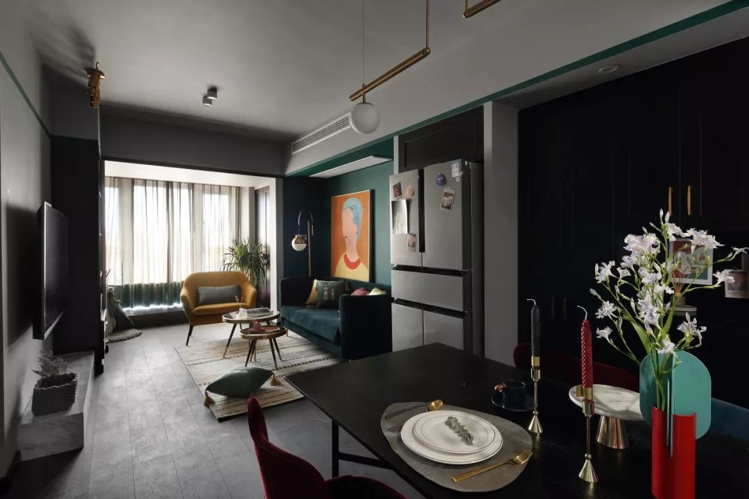 75㎡现代轻奢小三房，深色调的华丽优雅-22