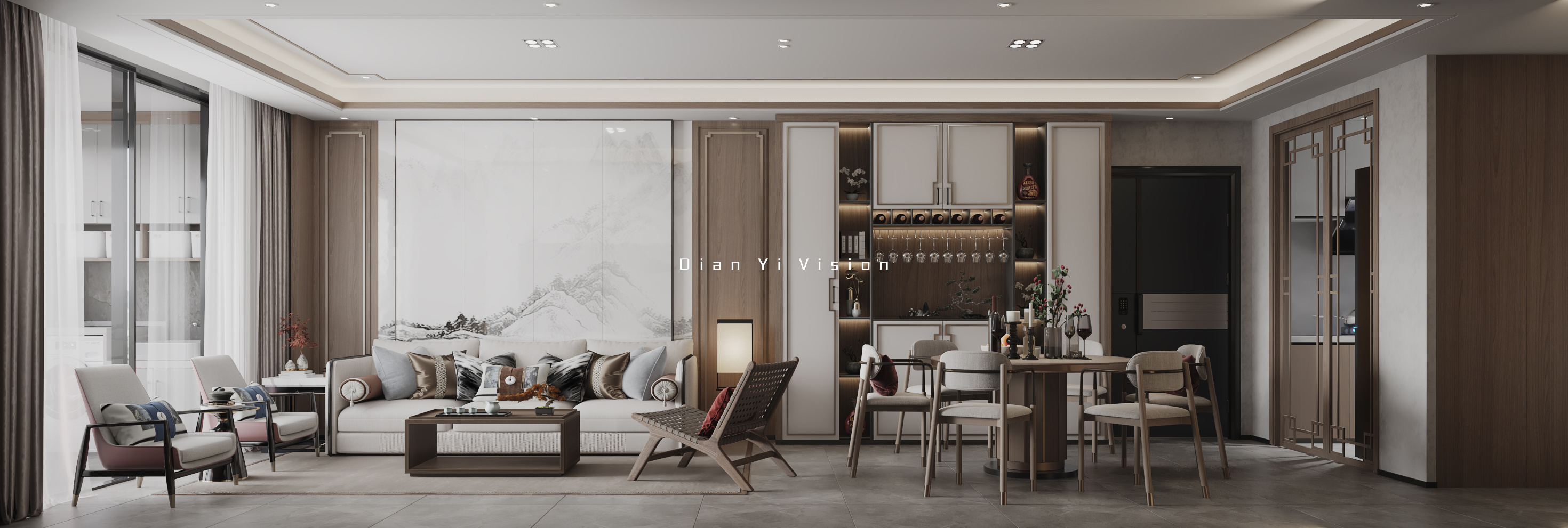 现代简约风平层设计-28