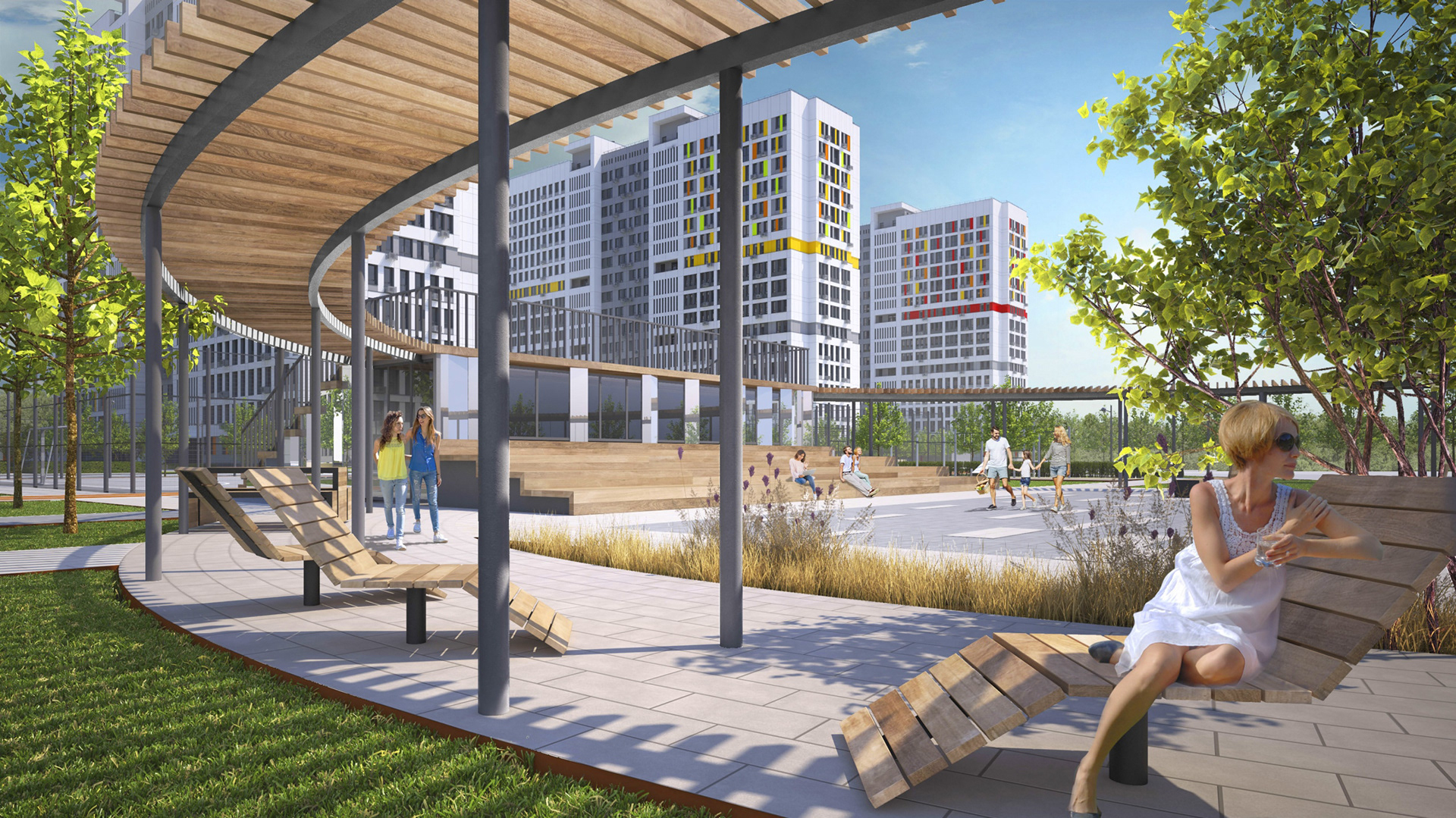 ЖК «Квартет»小区景观设计丨俄罗斯奔萨丨Farbstein-31