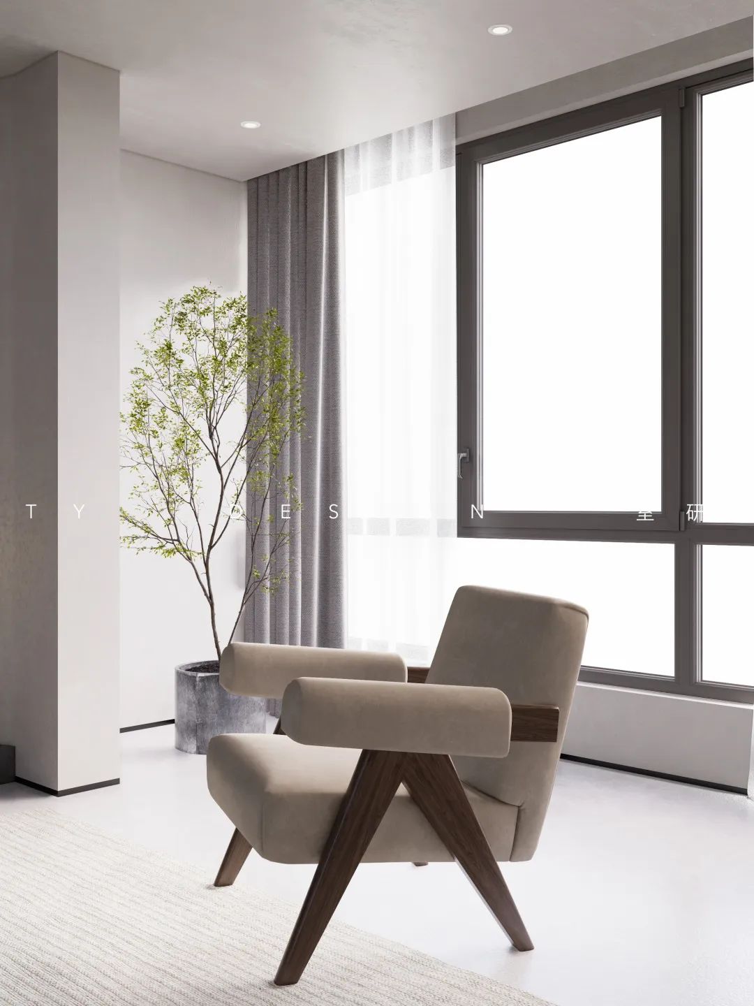 水漾花城 140㎡现代风婚房设计丨室研设计-17