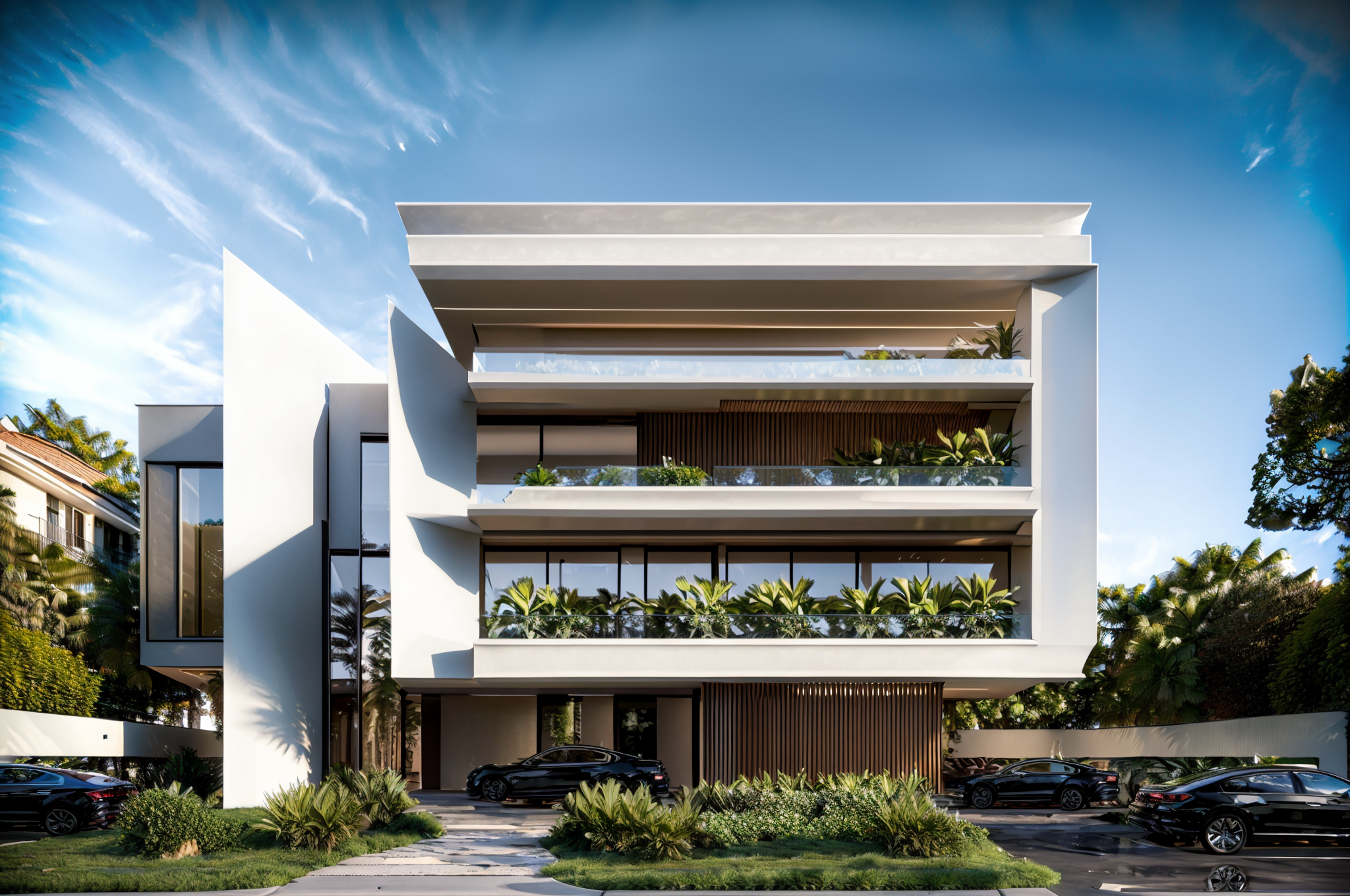 AI创意设计61-现代别墅-1