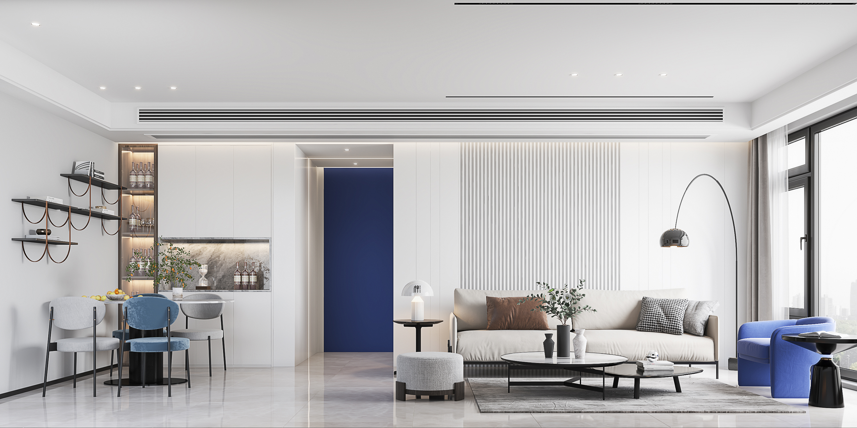 北欧平层设计 · 极简之美的空间呈现丨梓空间视觉-10