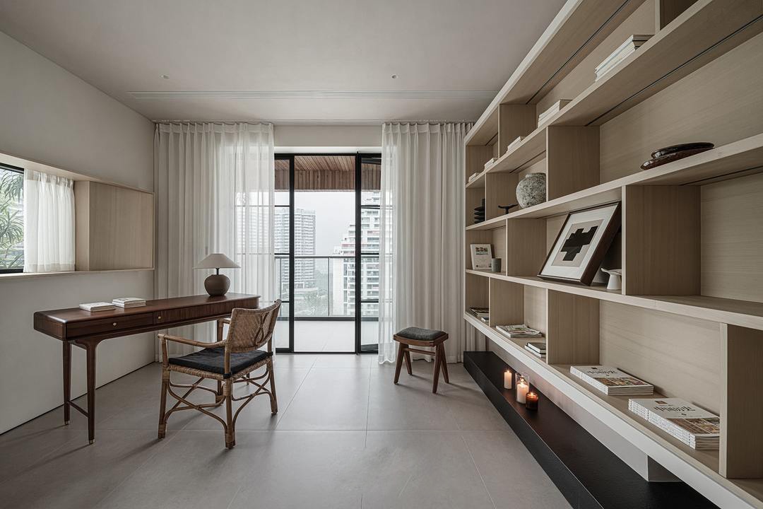 278㎡复式空间,超大阳台的轻禅意三代同堂之家 · 拾光悠然设计-58