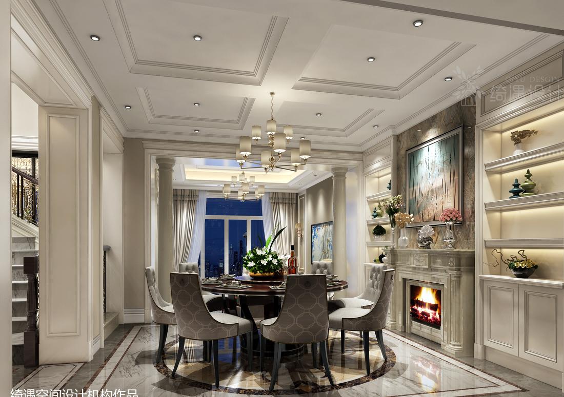 
现代美式别墅——绮遇设计机构 -1