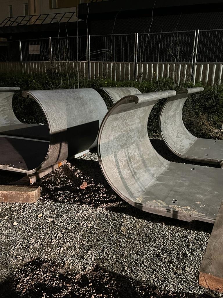 Chantier ZAC des Louvresses à Gennevilliers - Ripage de la passerelle — Ateliers 2/3/4/-28