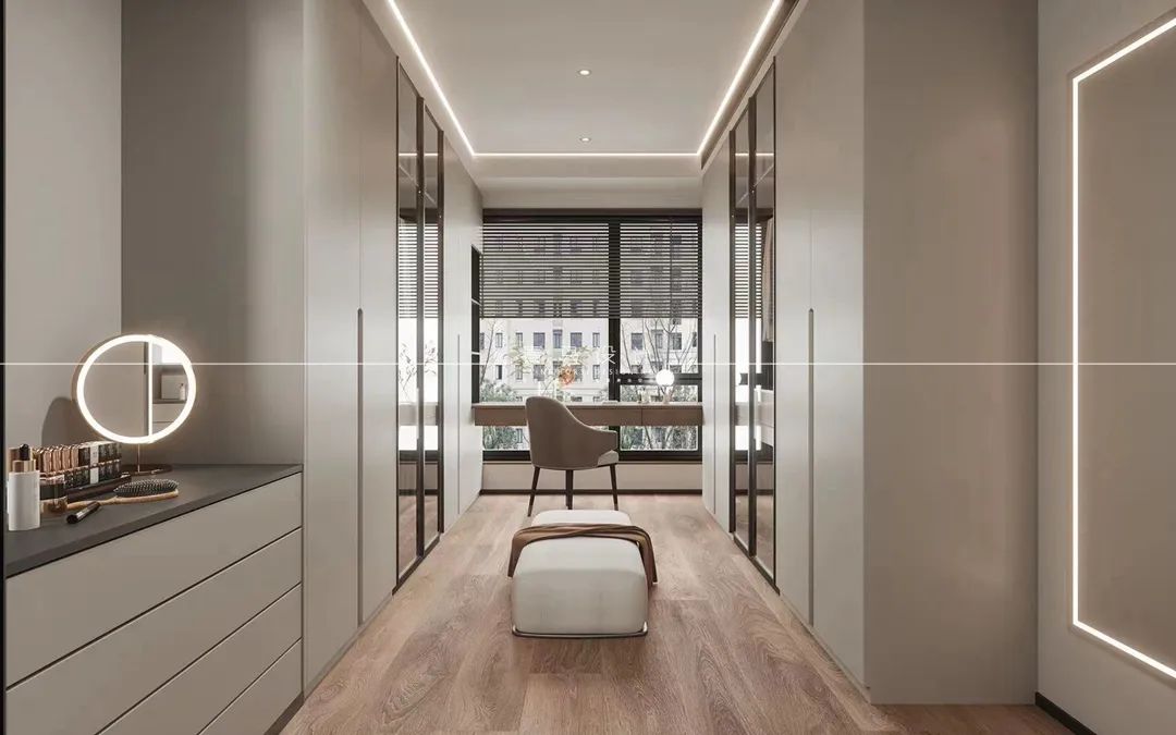 龙湖景粼天序现代简约大平层设计丨青马别墅设计-33