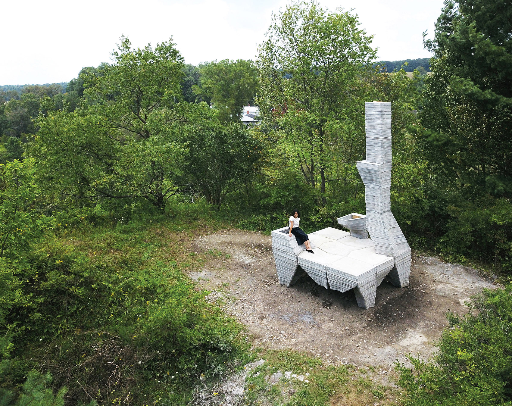 可持续白蜡木小屋丨美国纽约丨HANNAH设计事务所-45