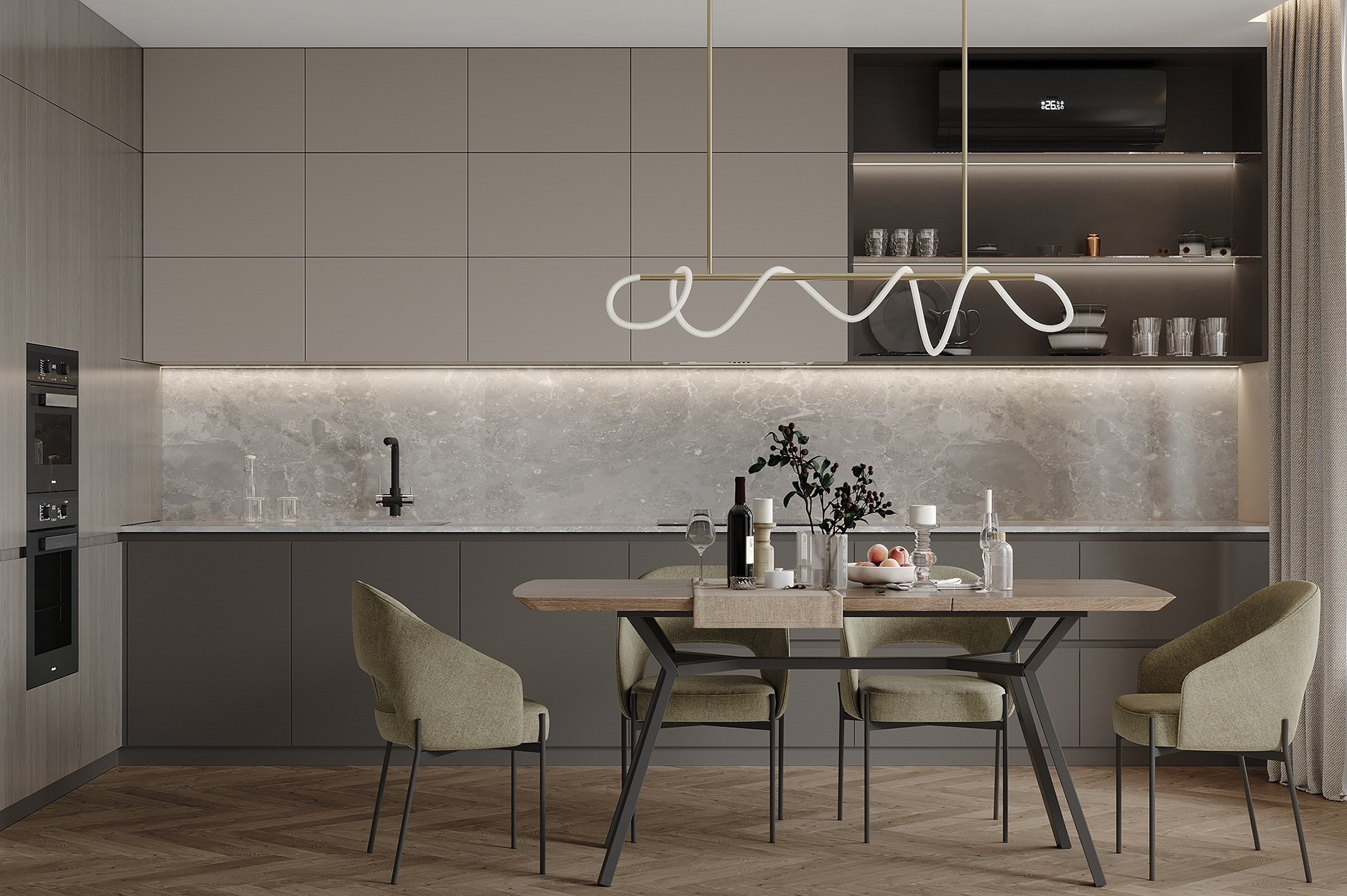 87㎡简约风住宅设计 超细腻的质感！-6