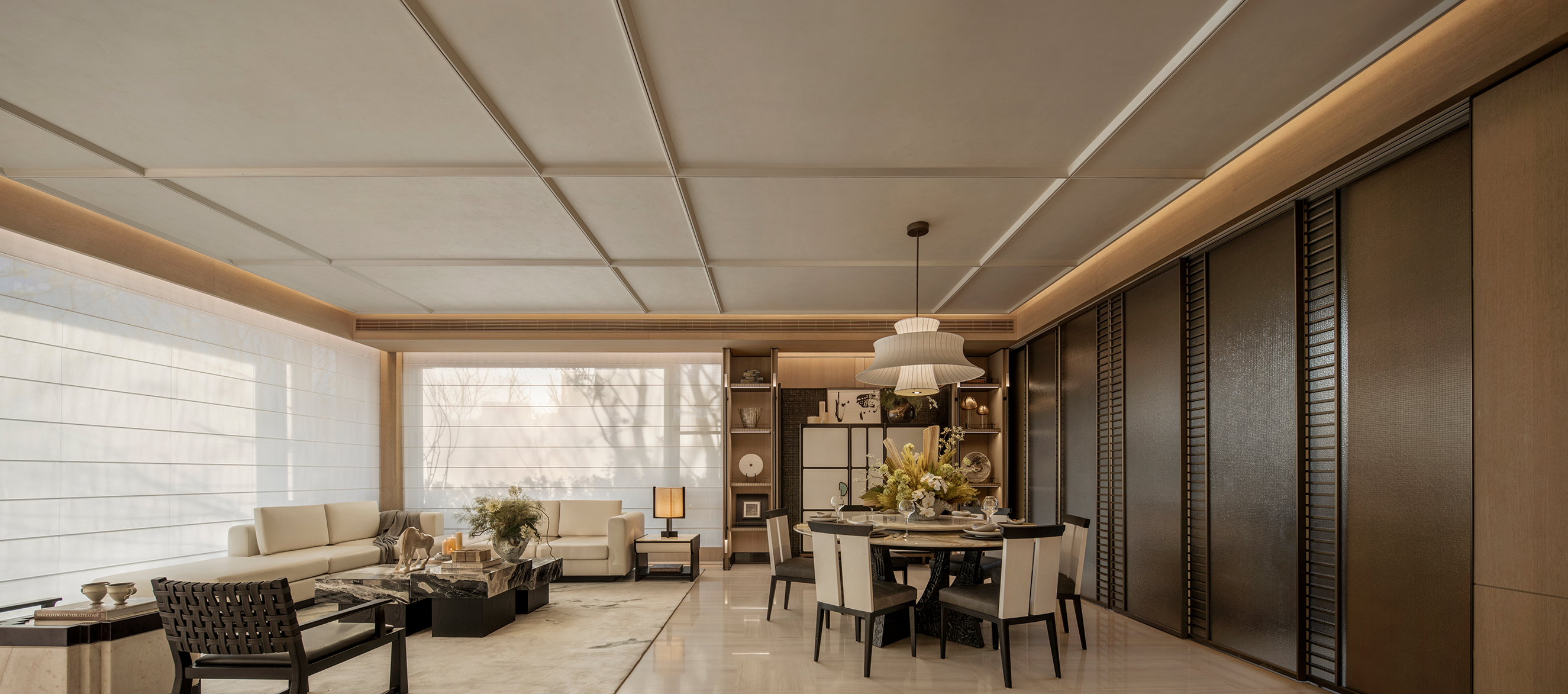 绍兴中海·越湖雲起400㎡叠墅室内设计丨中国绍兴丨IF DESIGN羽果设计-27