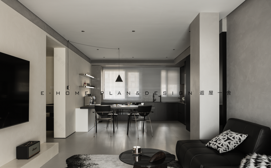 四口之家的现代风格装修-13