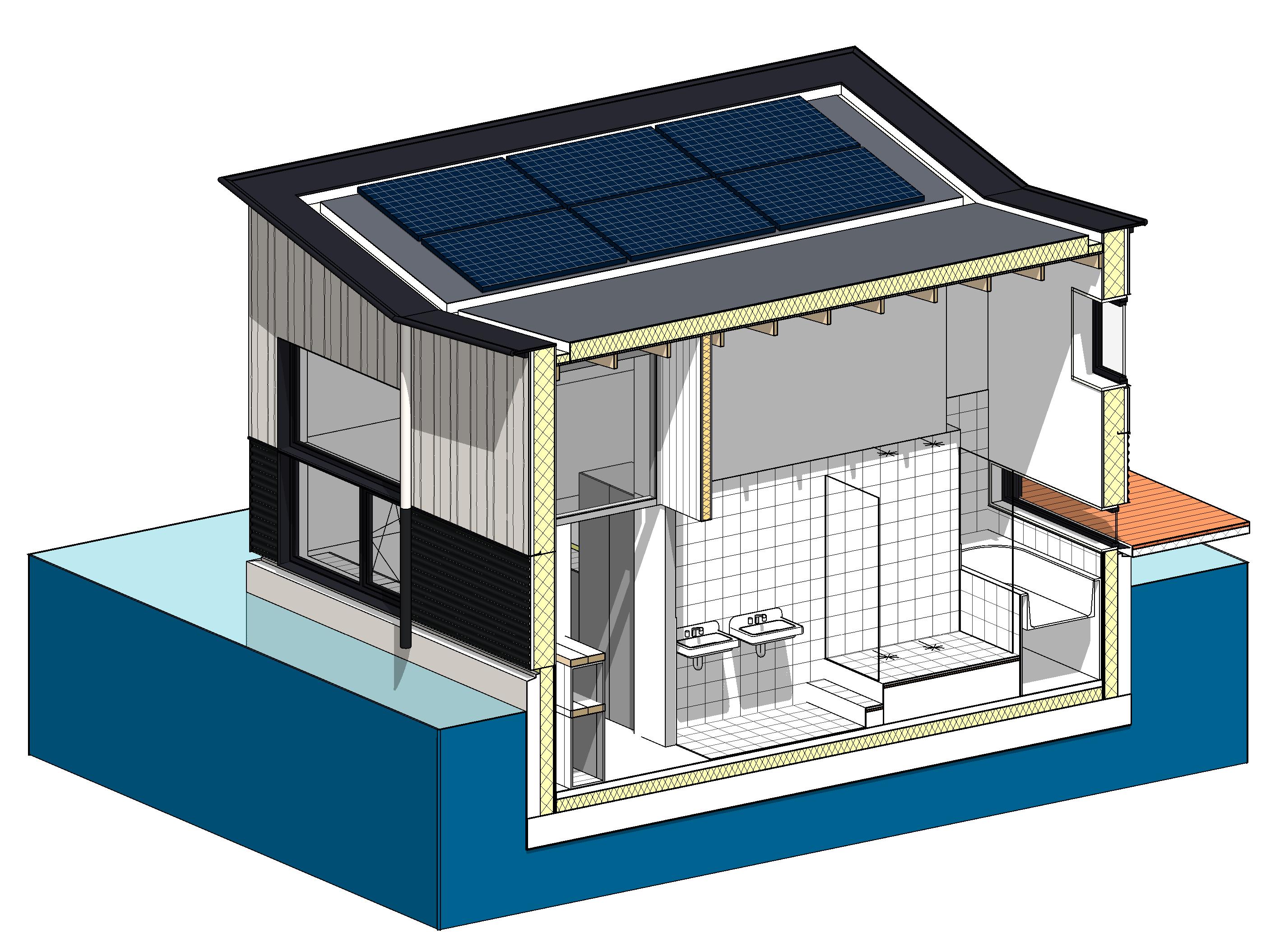 阿姆斯特丹"波"住宅 | 室内设计中的波浪元素与空间利用-25