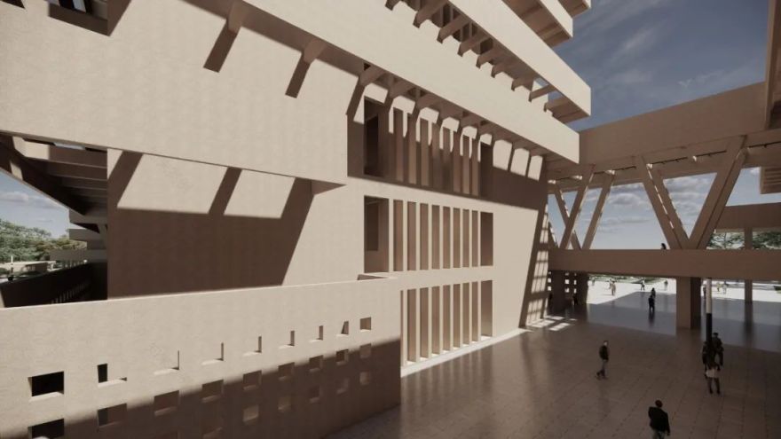 塔里木大学新校区图信中心丨中国阿拉尔丨中国建筑设计研究院-34