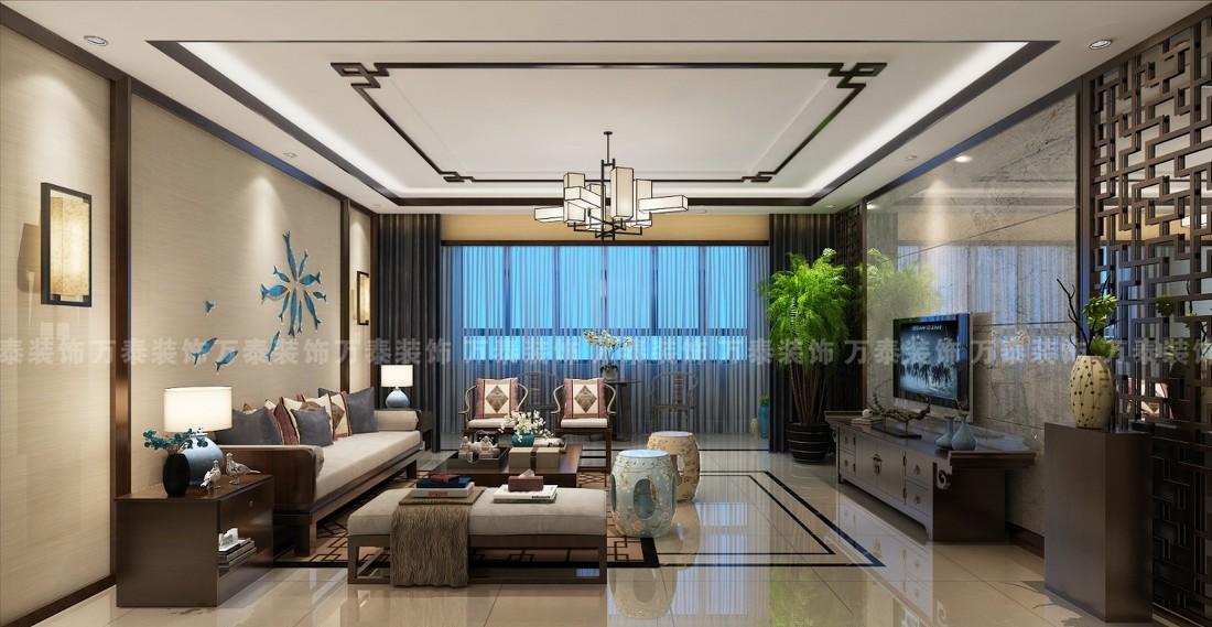 济南万泰装饰东城逸家 180 平中式雅居-2