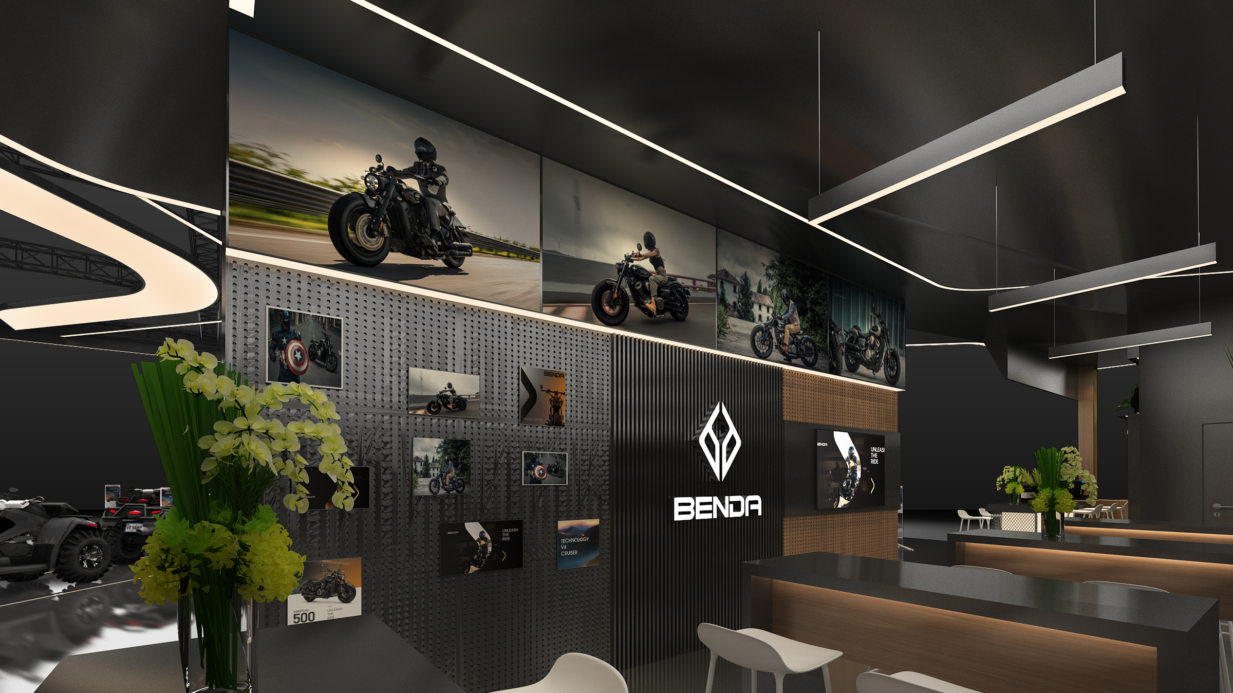 Benda 2025意大利米兰车展 BENDA 品牌科技质感展示空间-18