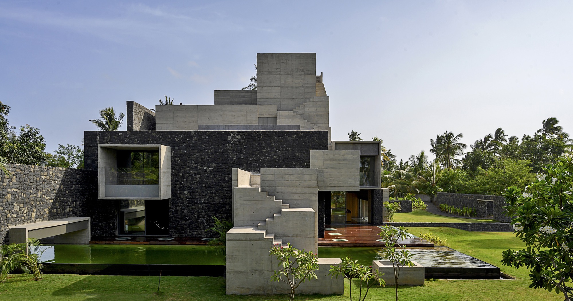 通向海景房的 150 级台阶丨印度丨Matharoo Associates-39