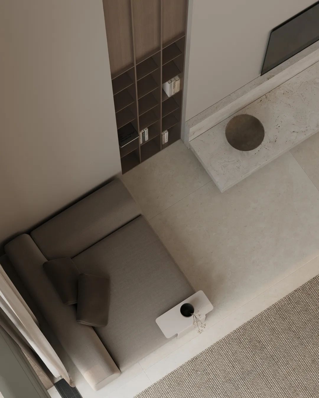 奶白色极简主义设计丨美国纽约丨Tetiana Aleksandrenko-10