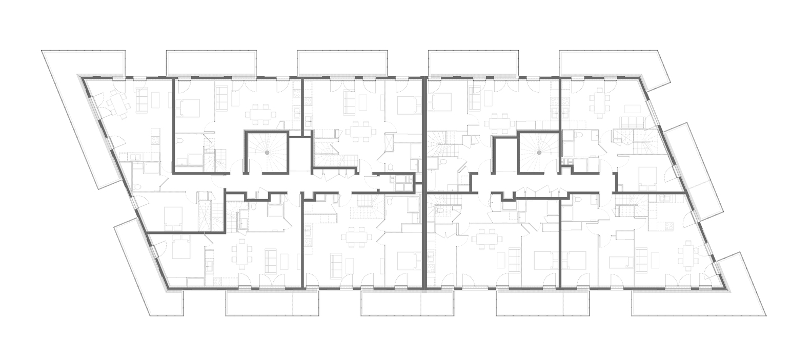 法国 77 套住宅单元公寓楼丨CoBe Architecture & Paysage-31