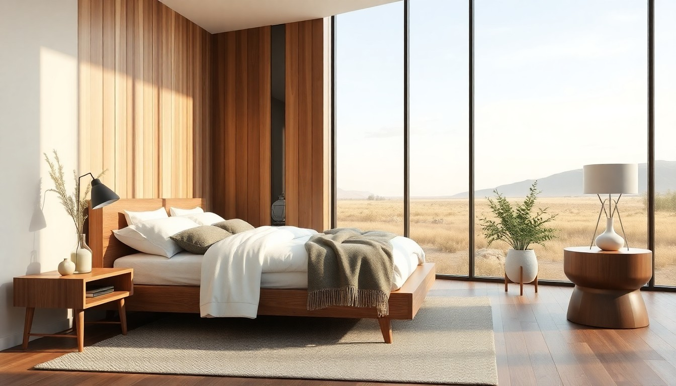 现代西方风格宁静卧室设计案例-1