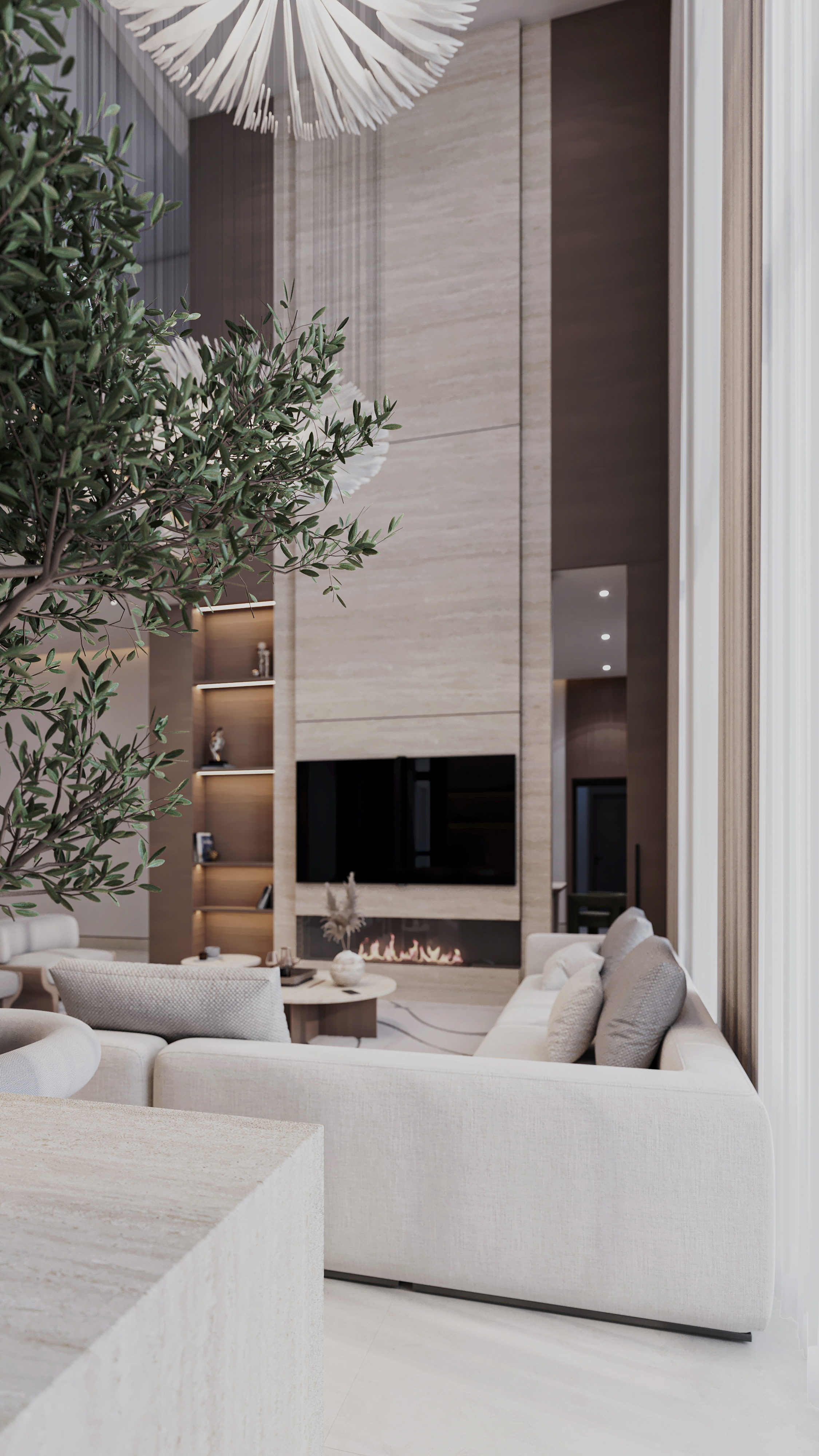 豪华双层挑高入口大厅丨阿联酋迪拜丨Archpix Engineering Consultants-12