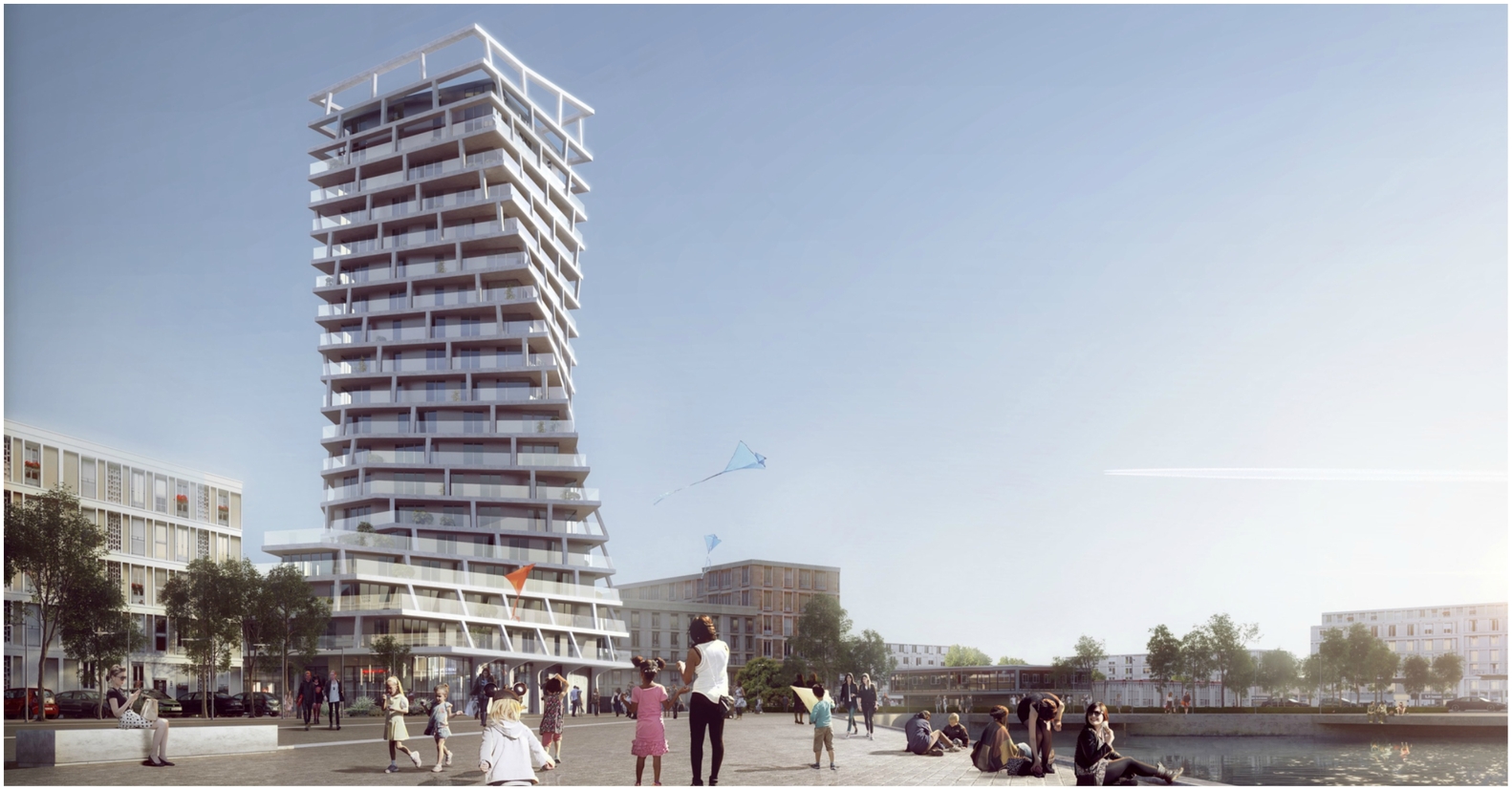 Hamonic + Masson - Associés Unveil Twisting Residential Tower to Be Built in Le Havre, France-23