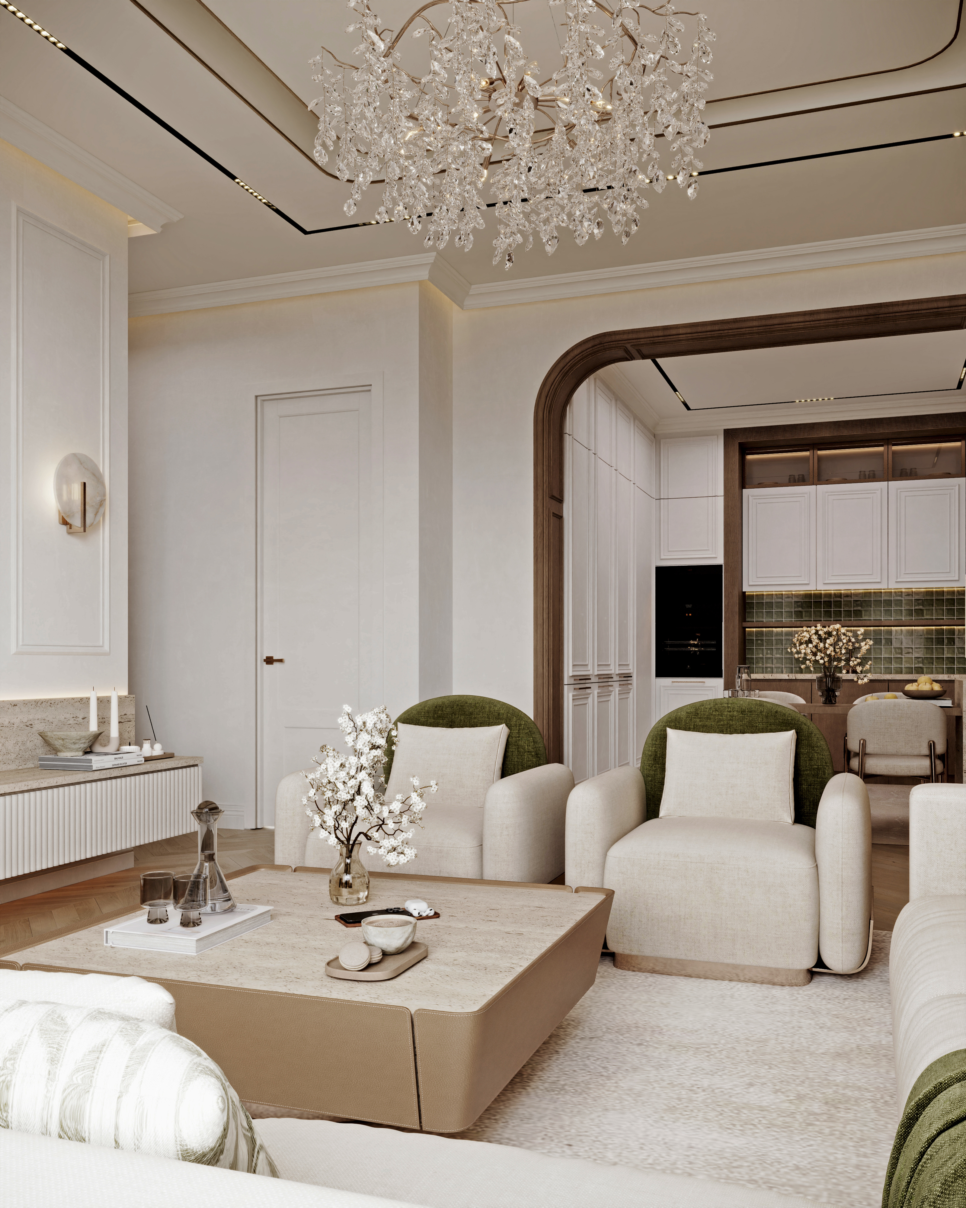 家庭区域一 现代新古典主义丨沙特阿拉伯丨Yara Abdelmonem-19