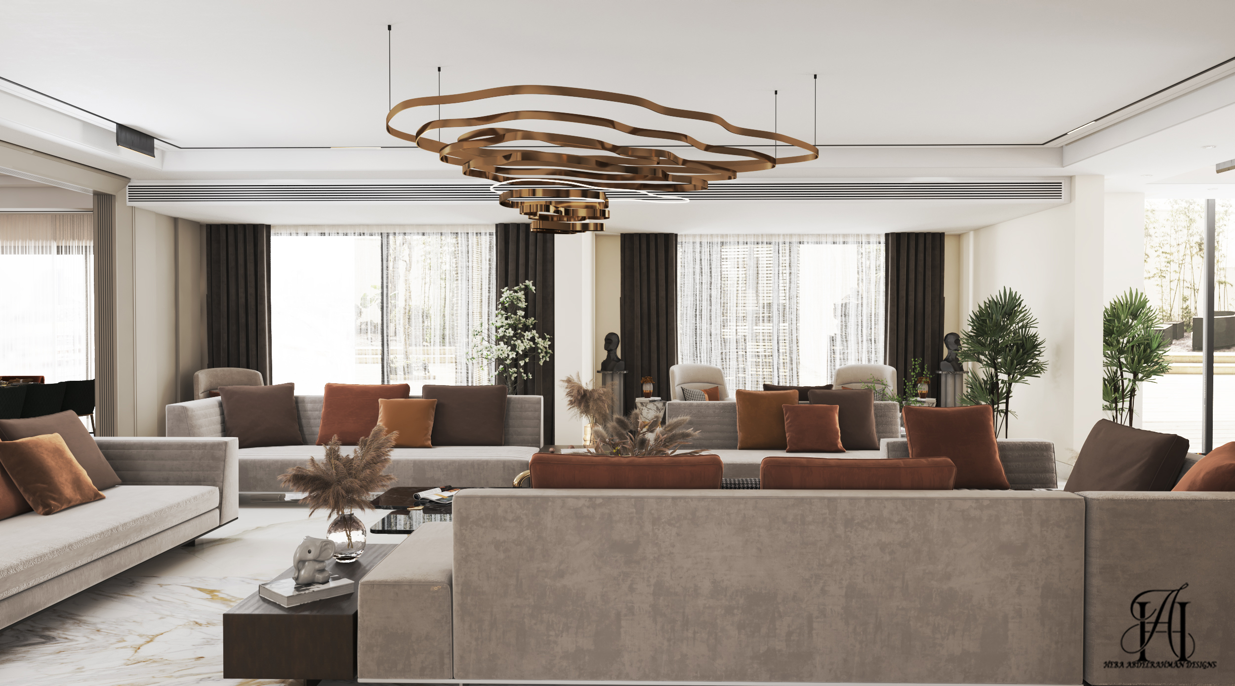 别墅一层丨埃及亚历山大丨dahab design-15