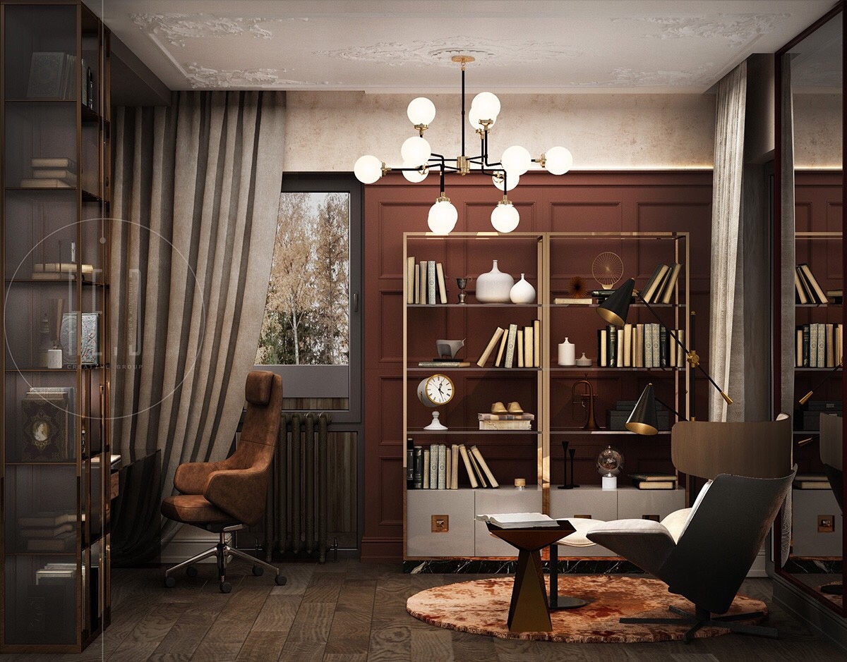 红+黄+绿 三色构造优雅复古家居 | he.D group-22