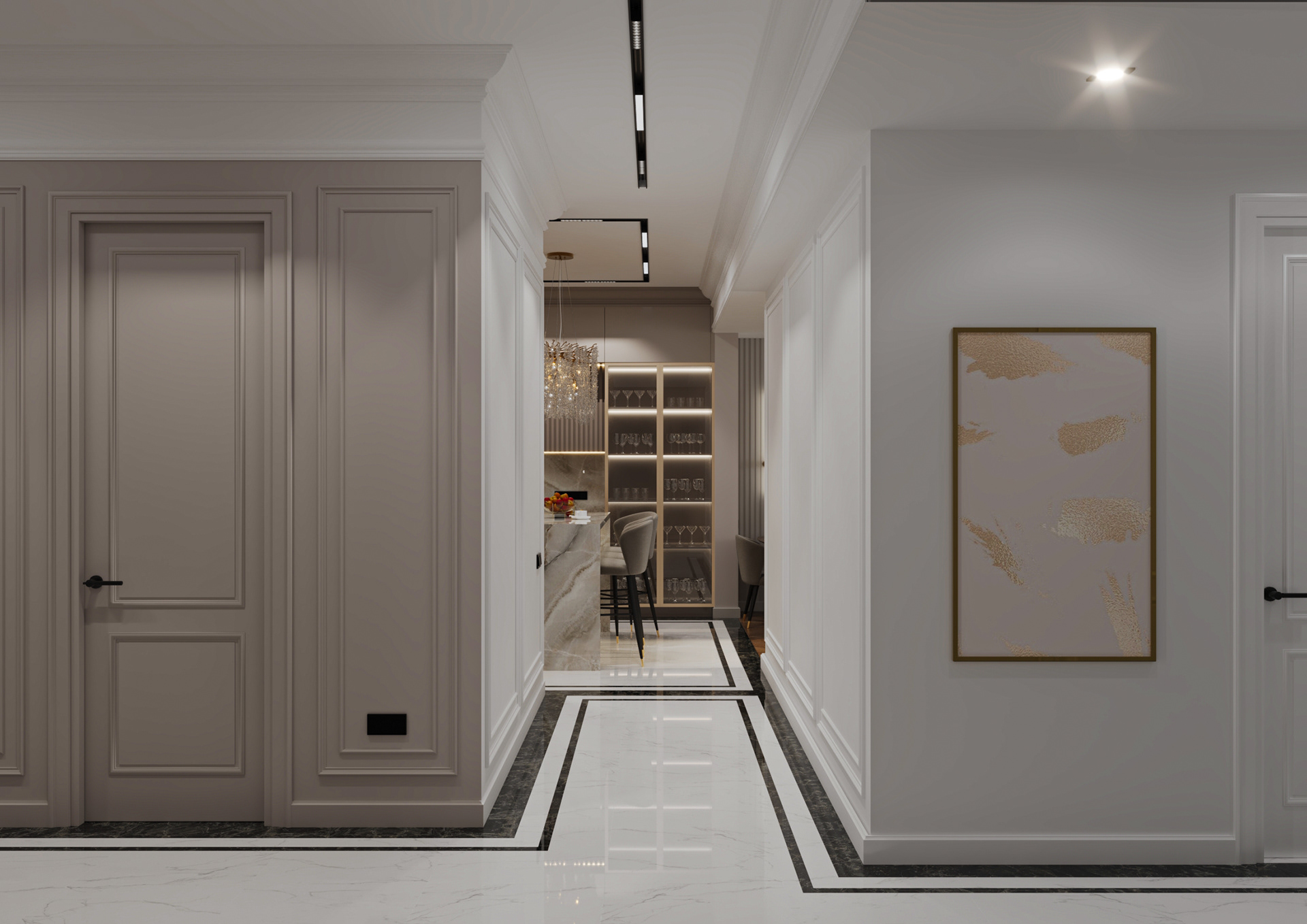 Neoclassic apartment design-13