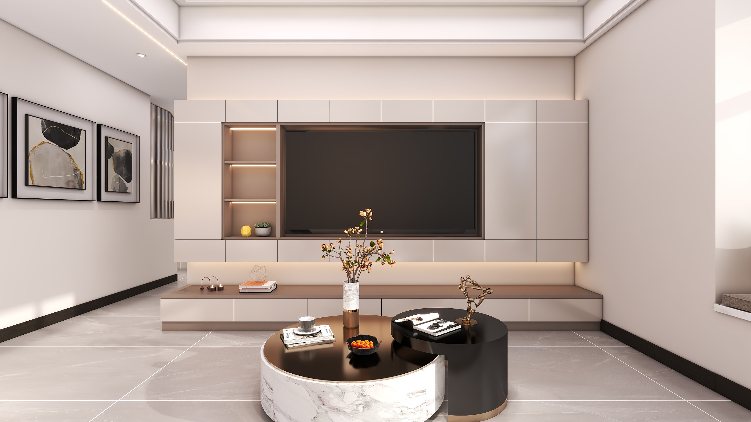 四川成都望江水岸（161平方意式轻奢四居室）-3