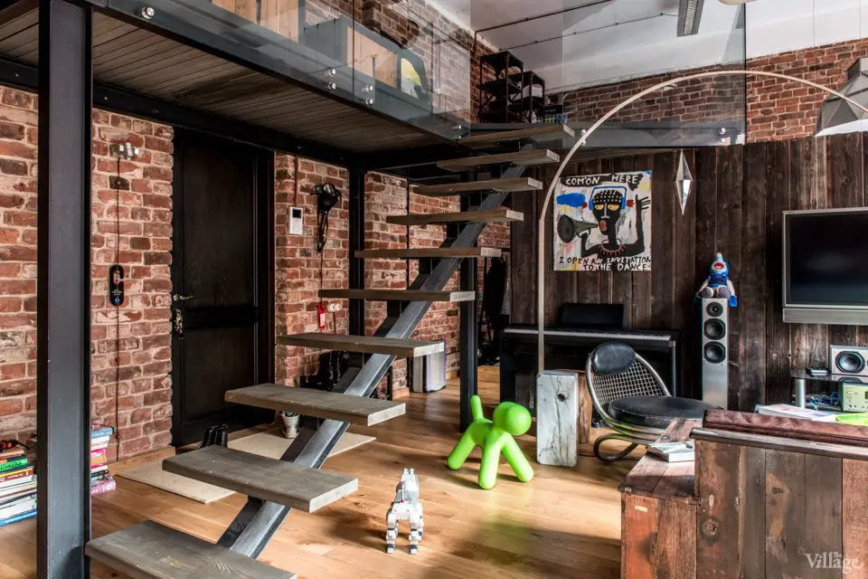 莫斯科旧纺织厂改造的工业风 Loft-11