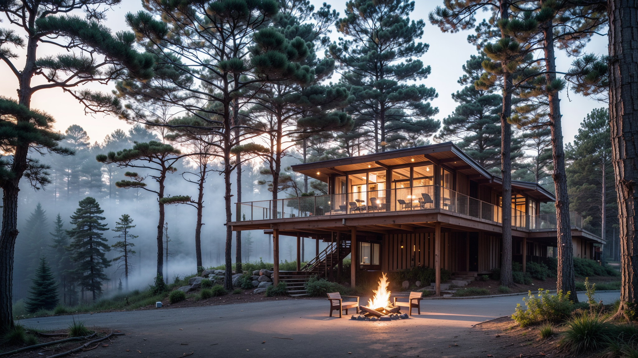 AI创意设计50-树屋篝火-19