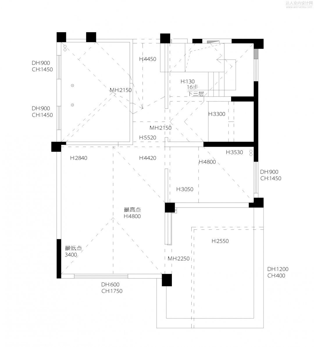 水墨韵律 | 福建连城冠豸山别墅设计-53