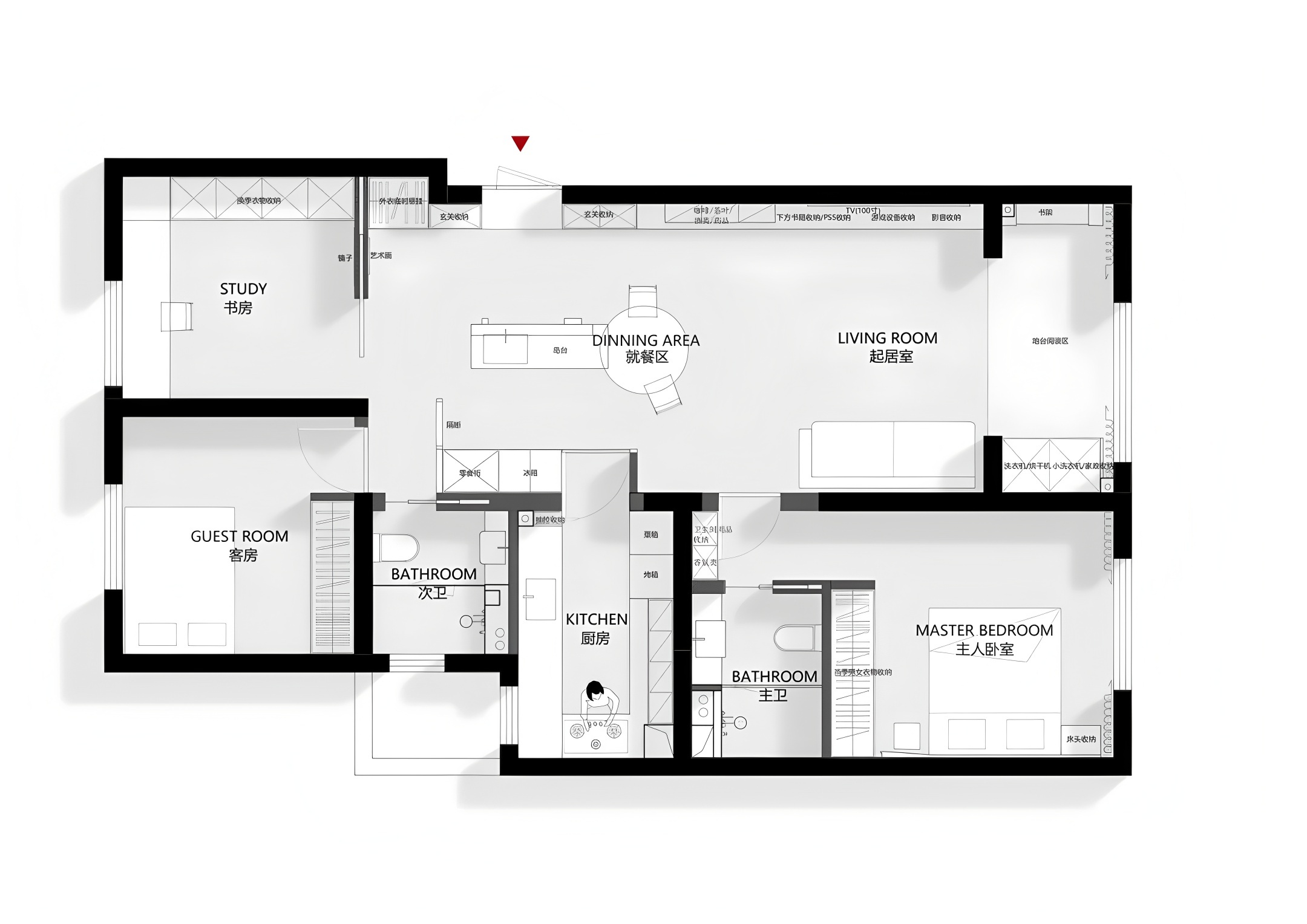 上海市区老平层改造丨中国上海丨木卡建筑-31