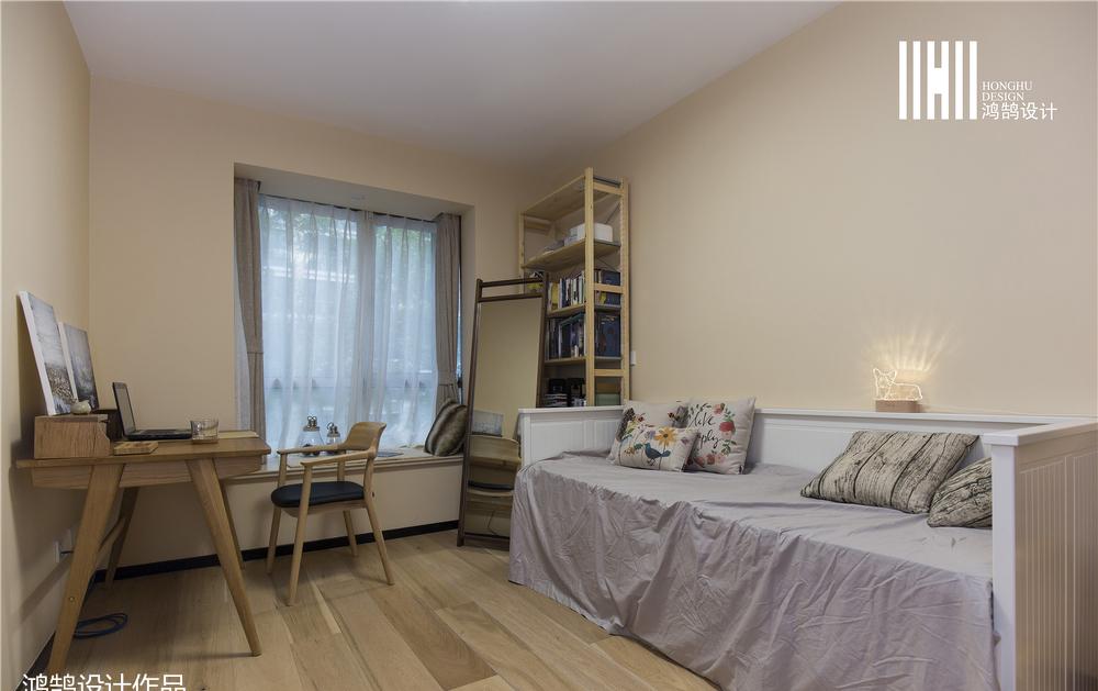 98㎡北欧风家居,原木韵味与怀旧水泥墙的完美结合-18