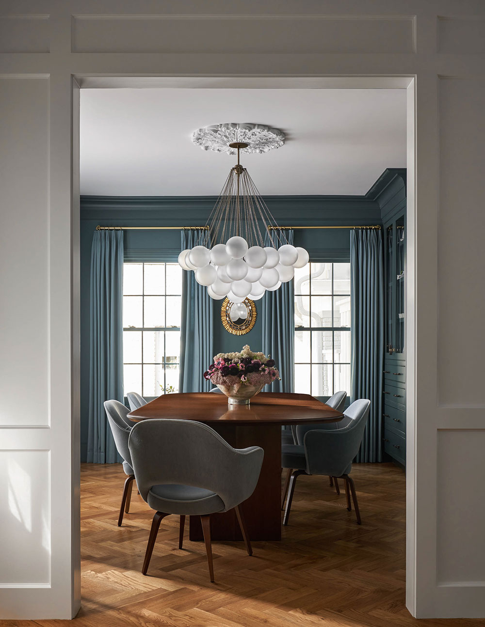 达拉斯美丽住宅 | 淡雅粉彩与花卉壁纸的完美融合-11