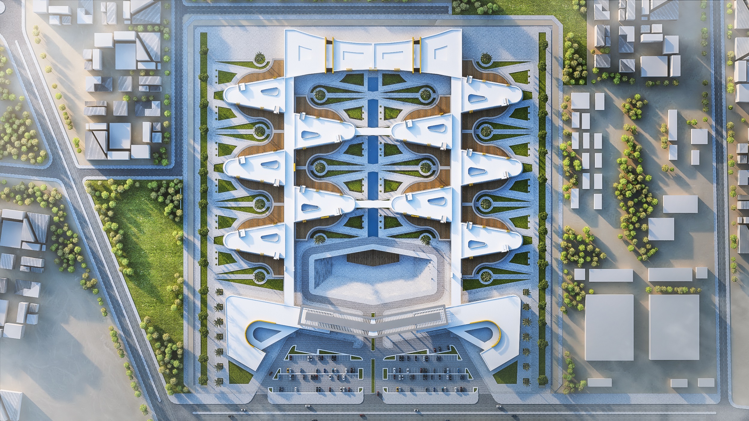 多功能综合体方案丨Sameh Morsi architecture-9