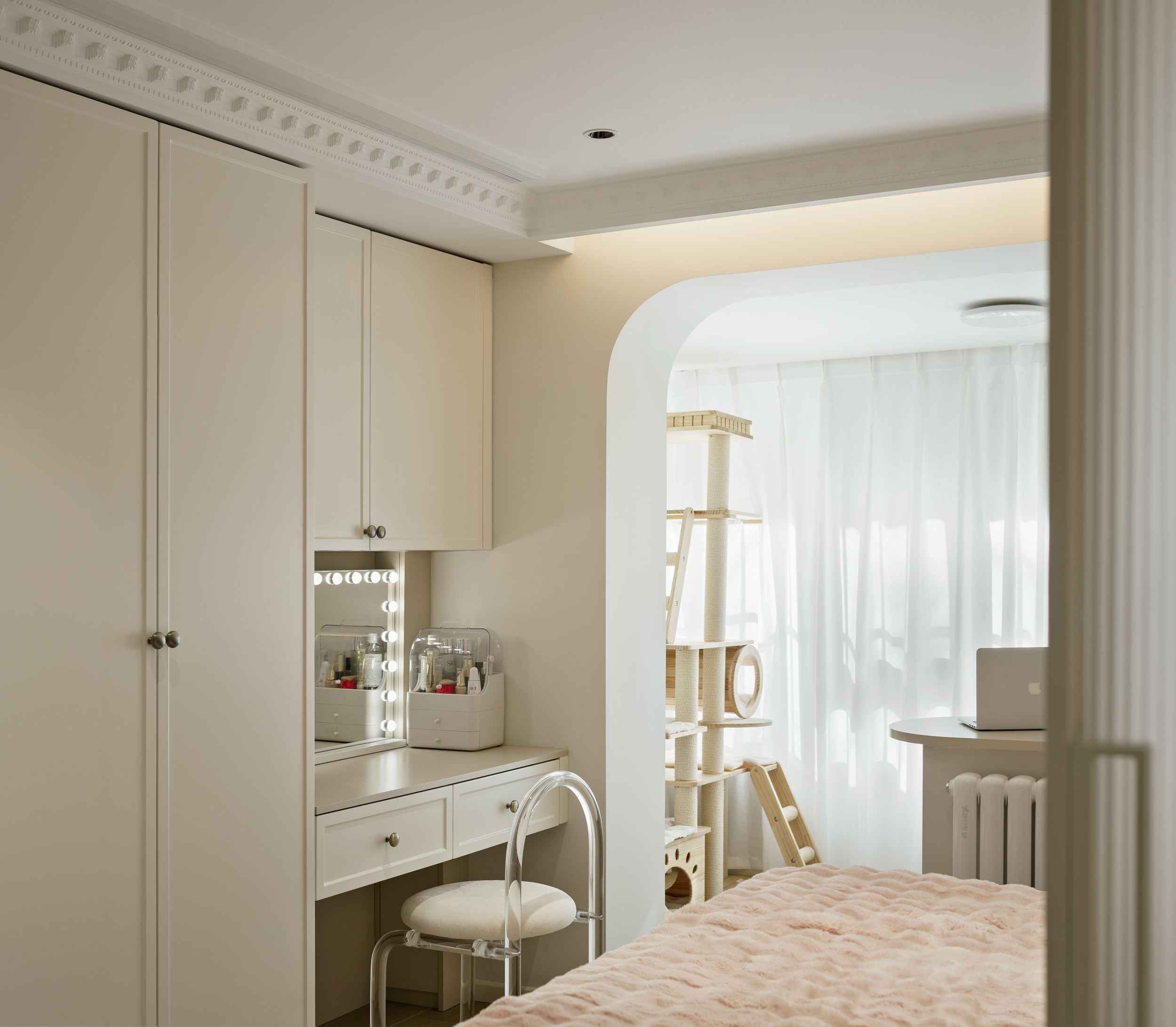 奶油风家居空间摄影案例·北京老破小改造项目丨中国北京丨谷永旺-10