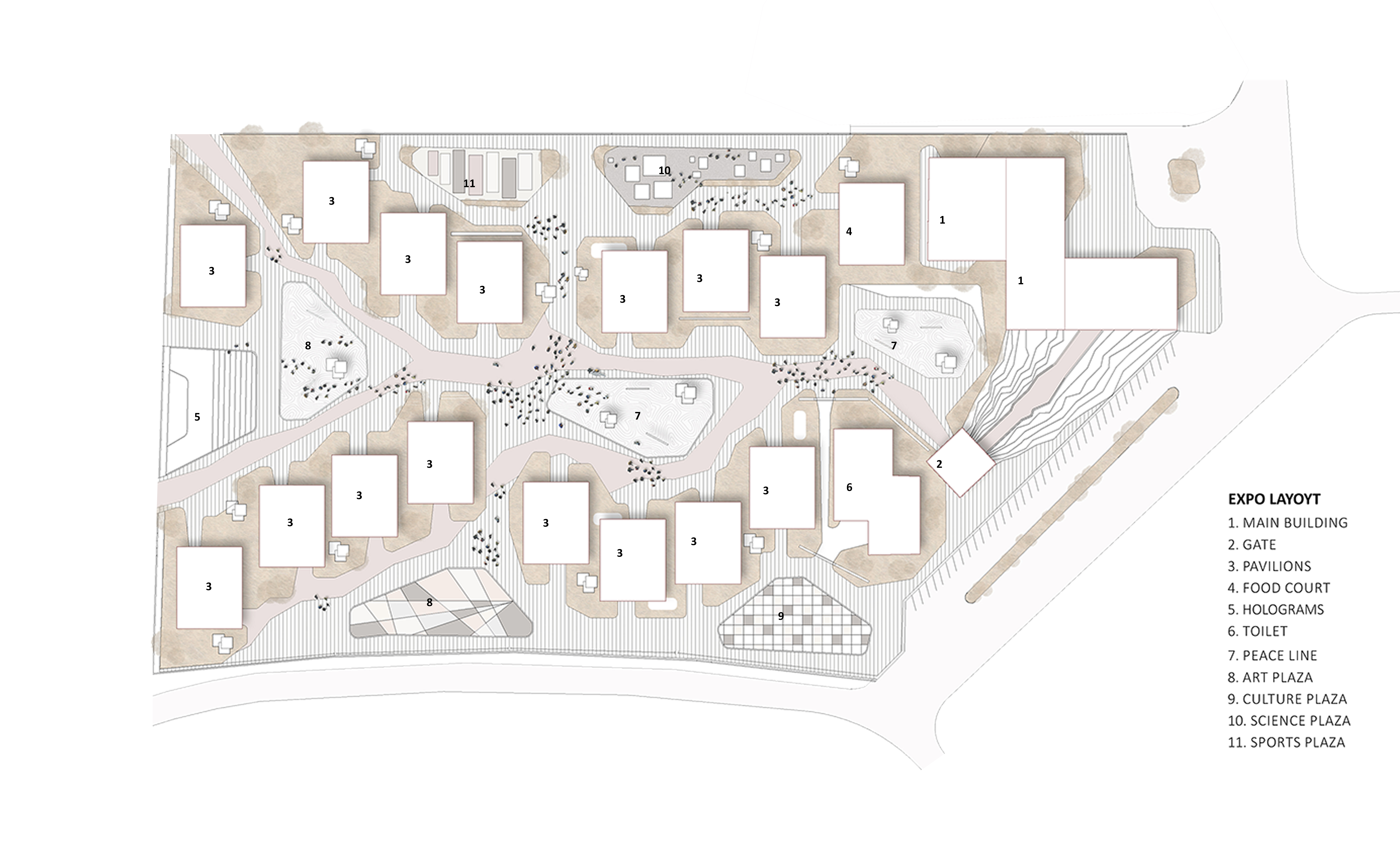 伊拉克馆  2030 年埃及世博会丨GROUP OF 4（总体规划设计）,个人（展馆设计）-25