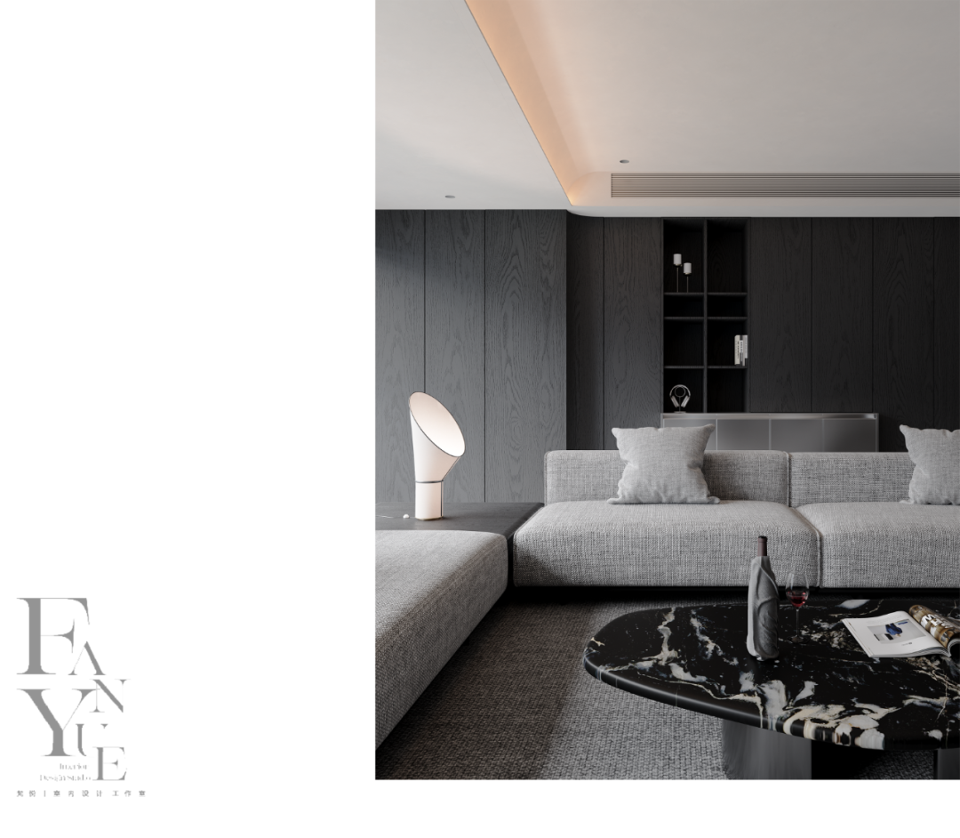 FANYUESTUDIO|江上印180㎡精装改造·现代意式黑奢婚房-0