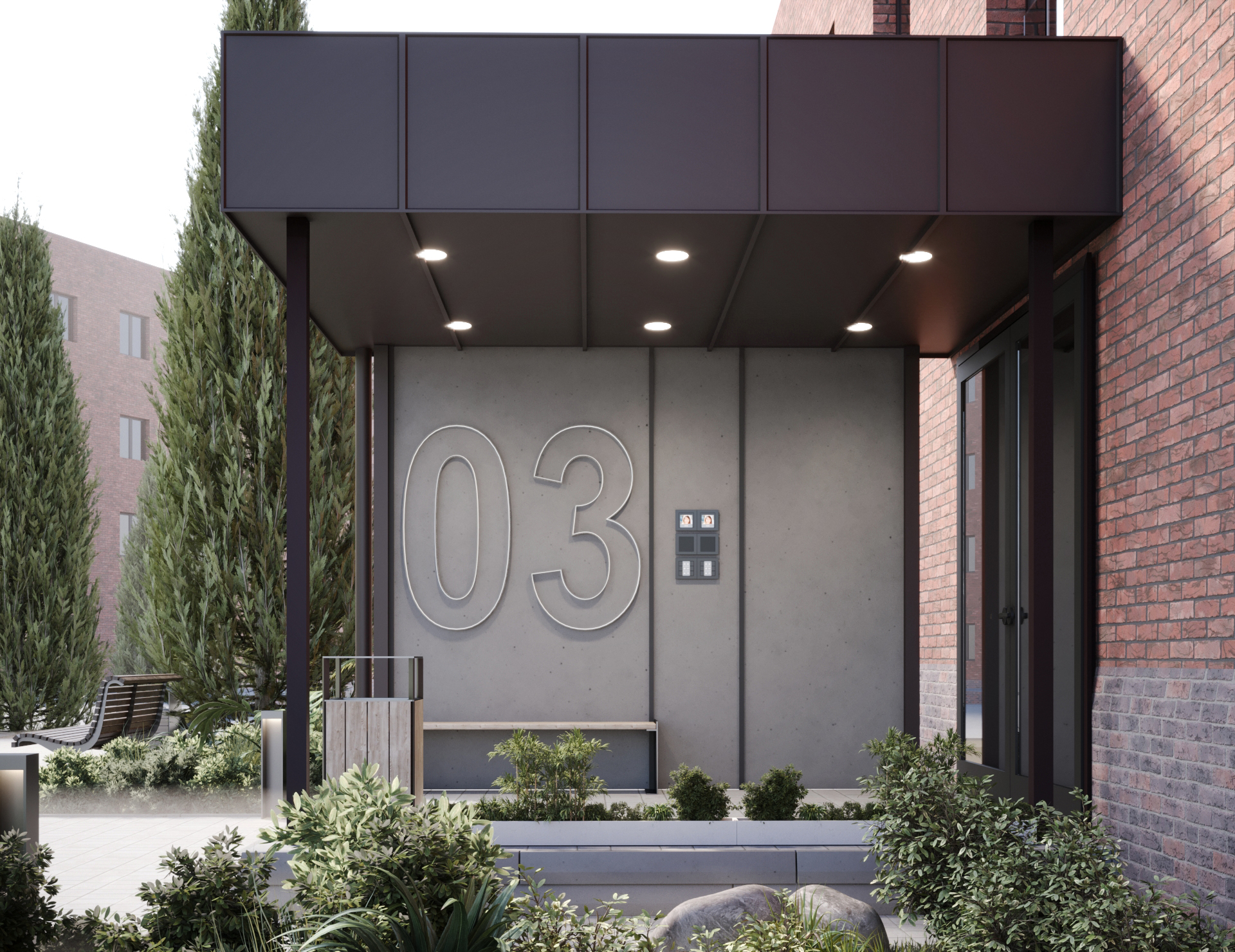 住宅建筑入口丨俄罗斯雅罗斯拉夫尔丨Alena Kokueva,Silviya Al Ubed-5