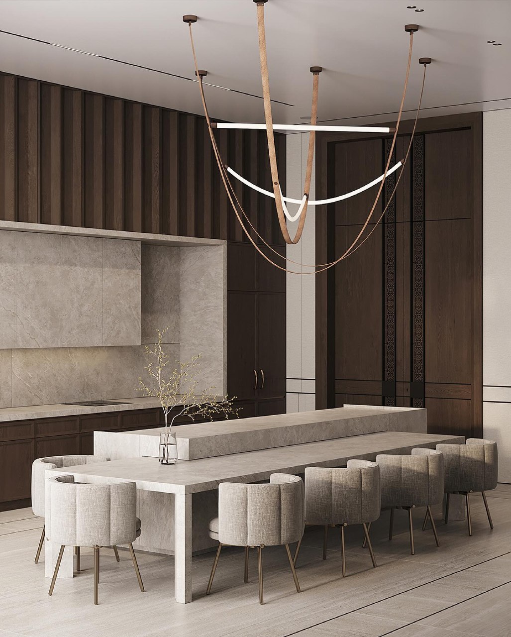 Визуализация кухни 18 м2, стиль Модерн-4