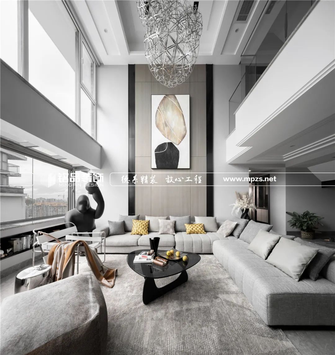 钱塘江畔 450㎡现代港式高端跃层，创意设计打造舒适生活空间-33