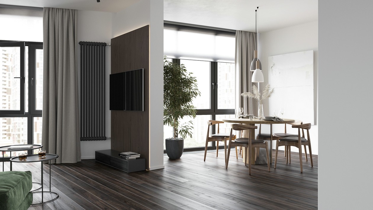 100平米 乌克兰基辅简约风空间设计-1