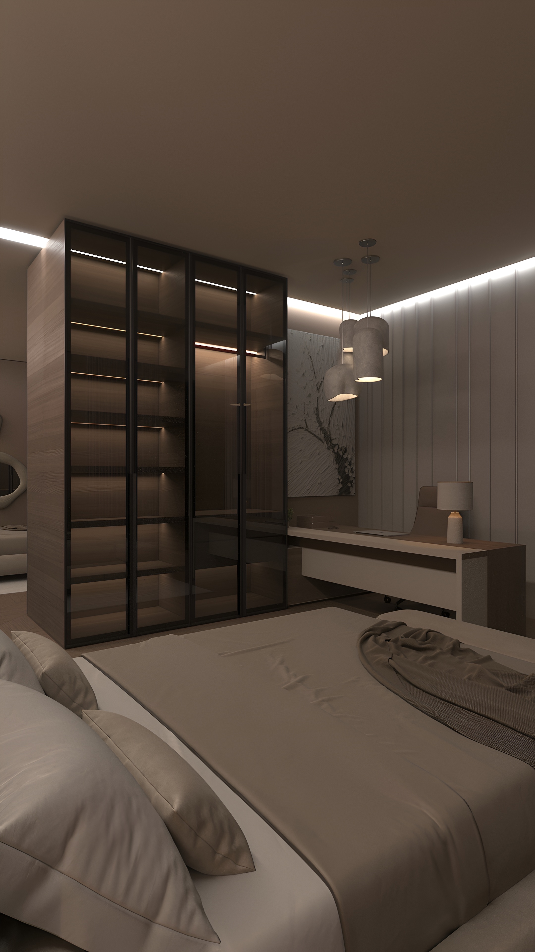 3D визуализация спальни-0