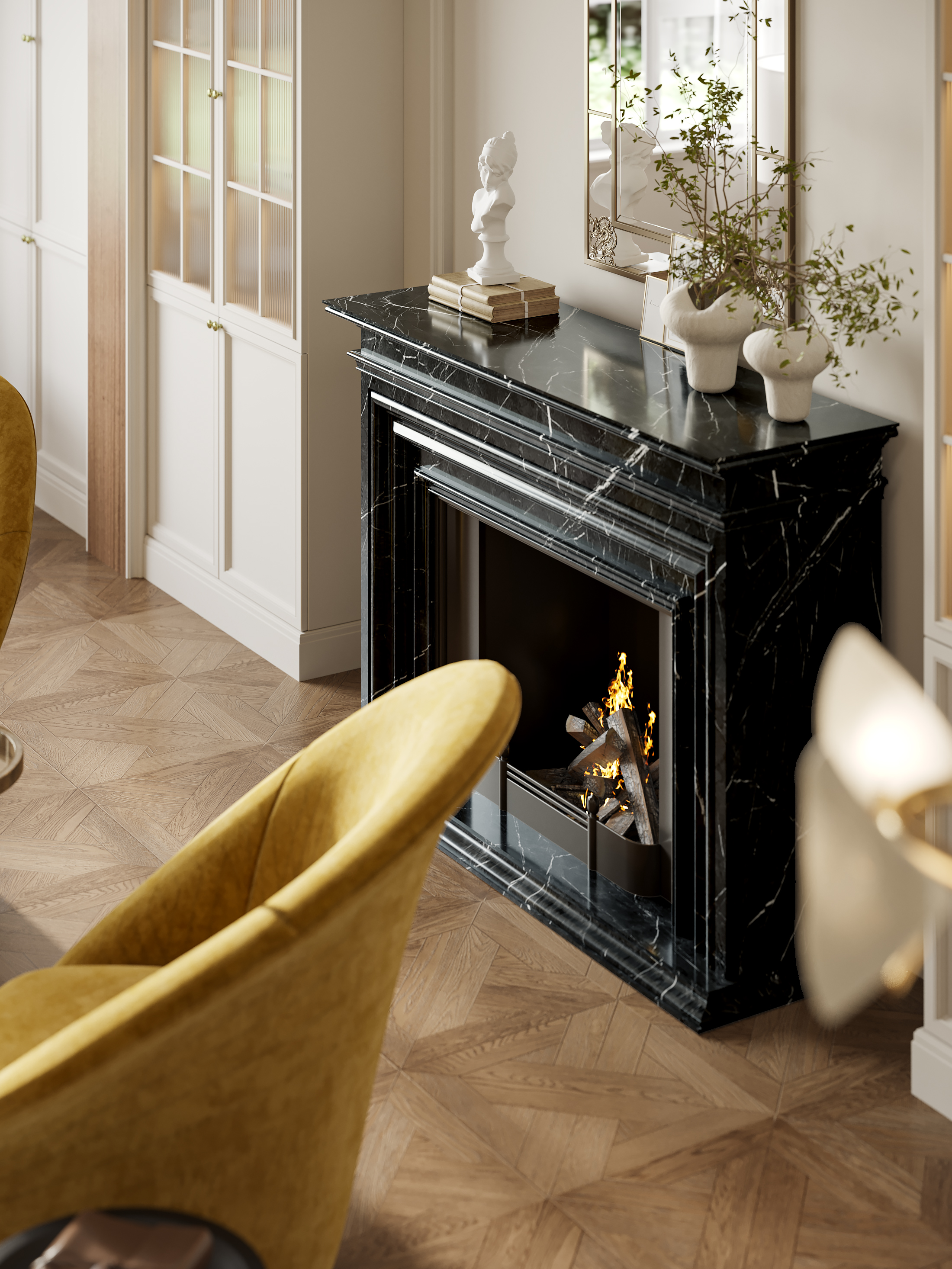 一套法式别墅效果图-2