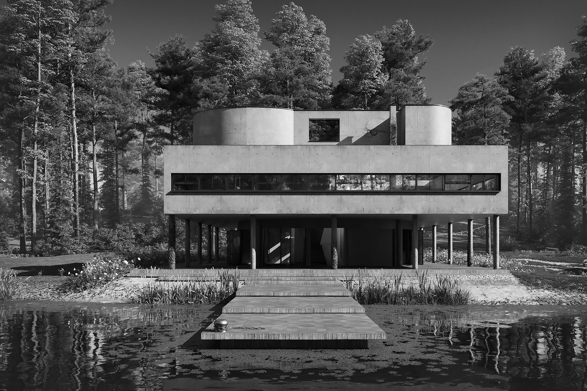 VILLA SAVOYE in the forest-10