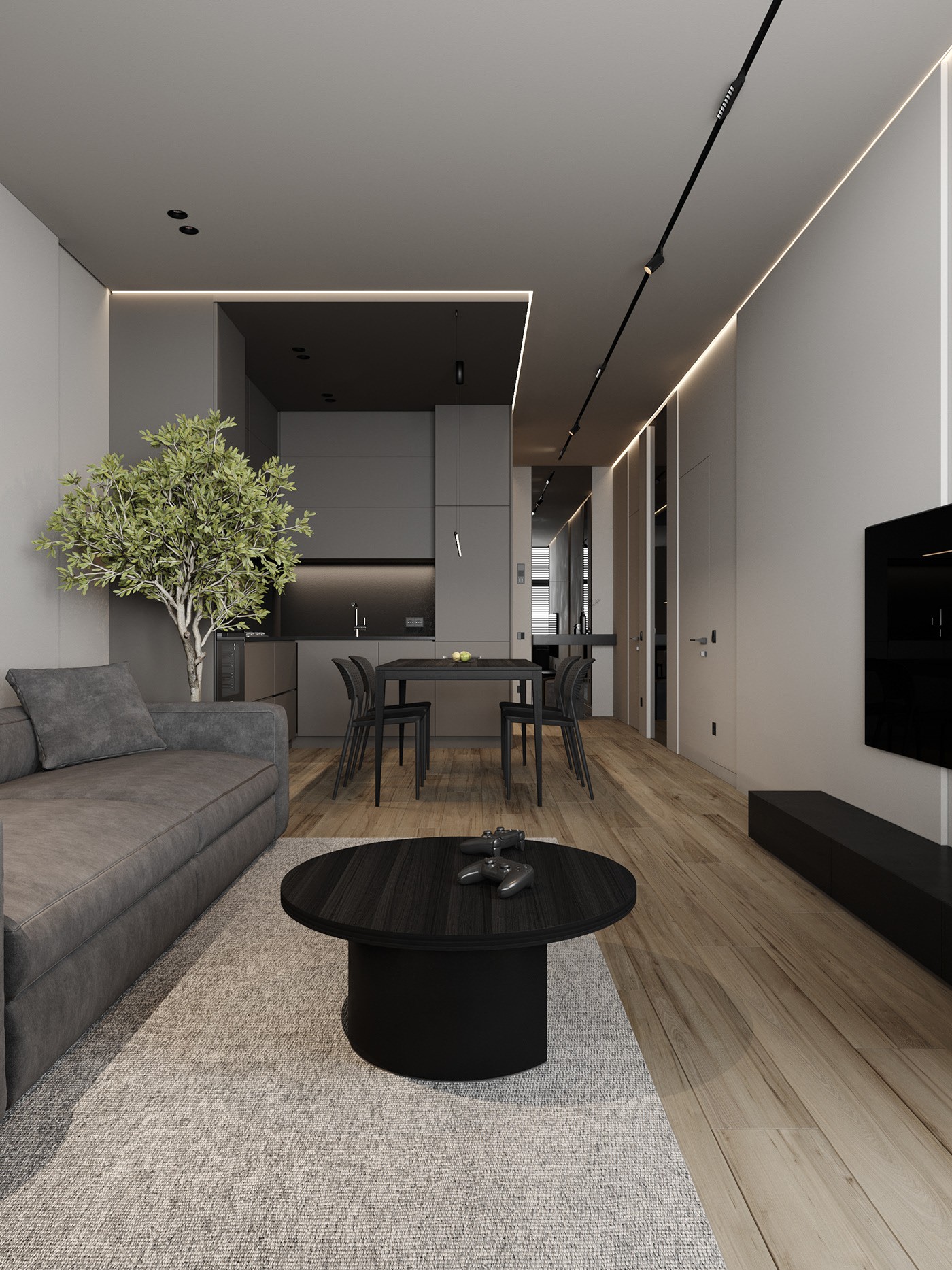 59㎡小空间公寓设计 简单雅致！-4