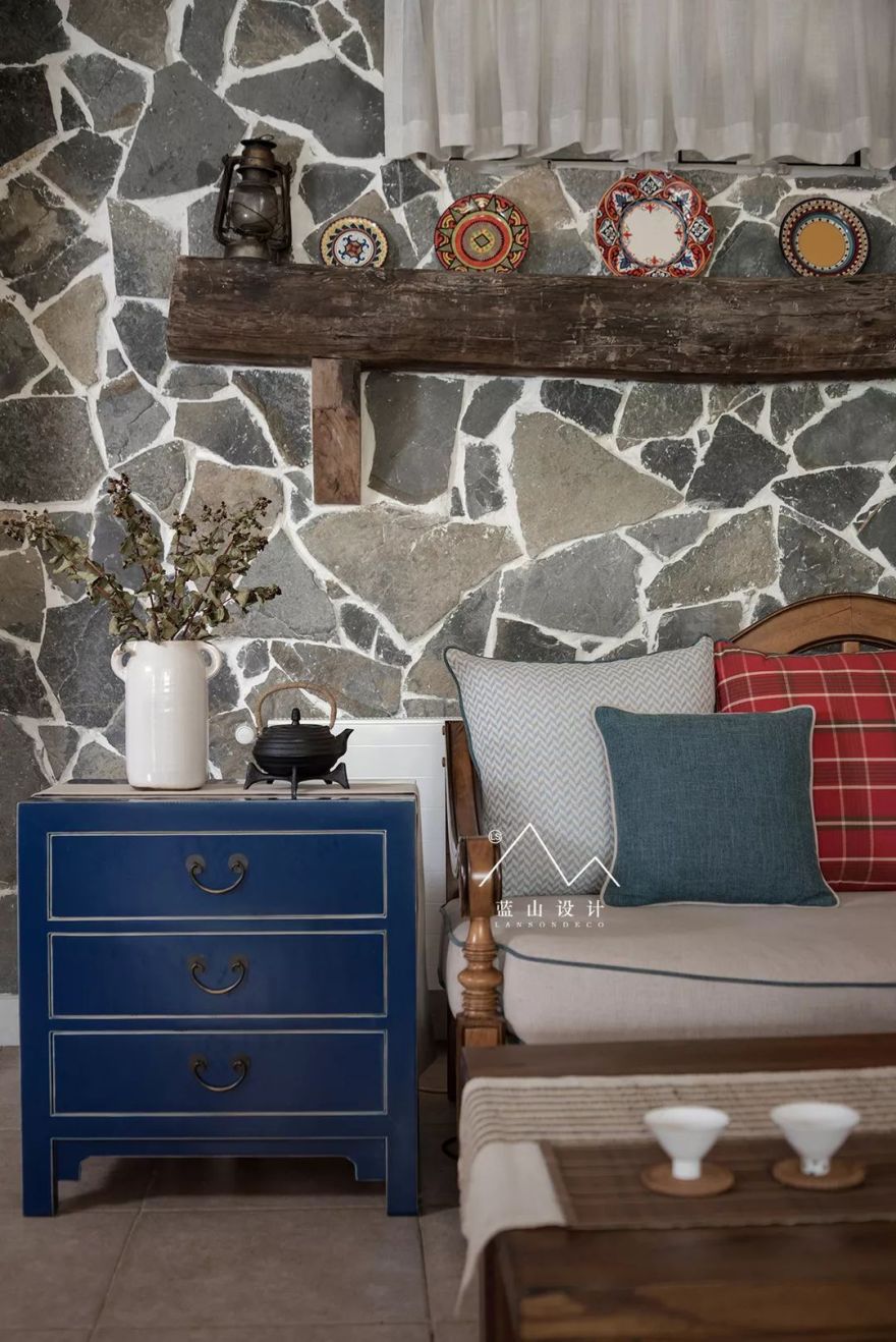 旧别墅新生活 | 南山瞰景,色彩斑斓的改造设计-57