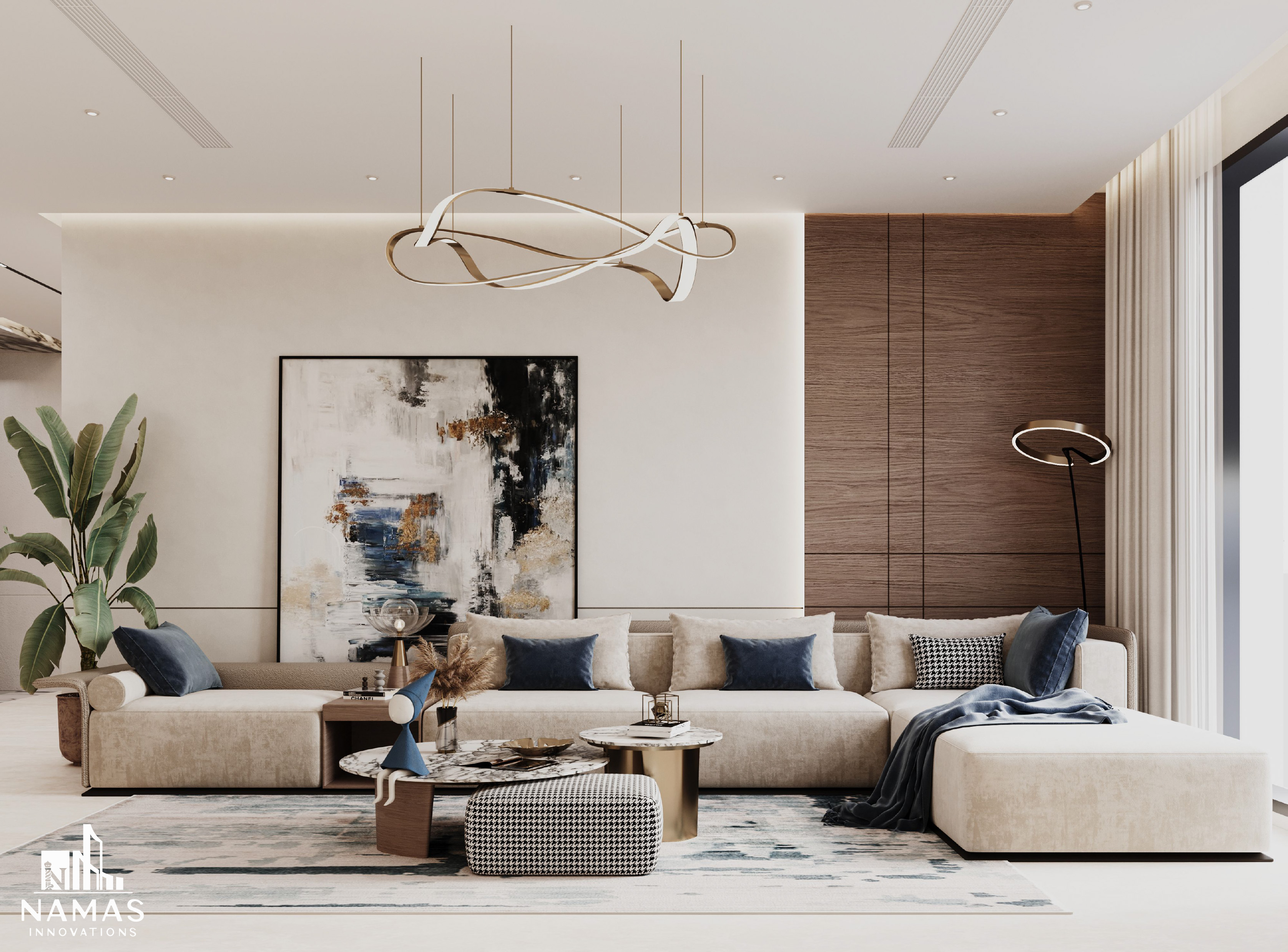 Elegant Modern Living Room（优雅现代客厅）-2