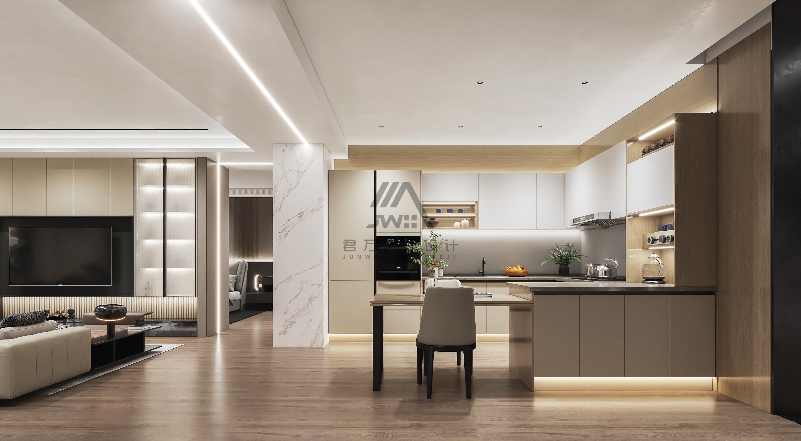 绽放空间设计丨君 ONE 设计-7